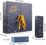 Esportic Adventskalender zum Befüllen, 24 Bunte Schachteln zum Aufstellen und zum Befüllen, wiederverwendbar, Kinder & Erwachsene, Weihnachtskalender, 33,00 x 30,50 x 8,50cm – Bild 6