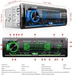 CENXINY Autoradio mit Bluetooth Freisprecheinrichtung, 7 Farben Licht Einstellbar 1 Din Autoradio Bluetooth mit USB*2/AUX/TF, MP3 Player/FM Autoradio Radio mit Bass – Bild 4