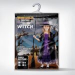 Spooktacular Creations Hexe Kostüm, Hexenkostüm, Karneval Fasching Bekleidung, 2-teiliges Halloween Kostüm Deluxe Set für Mädchen – Bild 6