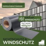 Sichtschutz PVC - Doppelstabmatten Zaunfolie Windschutz blickdicht Windschutz – Bild 5