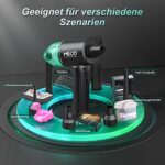 2 in 1 Staubgebläse und Druckluftspray, MECO ELEVERDE 90000U/min Elektrische Staubgebläse, 12Kpa Kabellos Tastatur Reinigung für Laptop, Sofa, 3-Gang Air Duster Luftdruckspray, Typ-C-Schnellladung – Bild 5