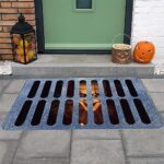 Anguxer Halloween Fussmatte 3D, Halloween deko fussmatte, Halloween deko Horror, lustige Horror-fussmatte, Scary kanalisation Clown fussmatte, Fussmatte Halloween-Dekoration für den Innenbereich im Freien – Bild 5