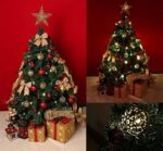 ilauke 100 Weihnachtskugeln Christbaumkugeln Set changierend glänzend glitzernd matt Christbaumschmuck bis Ø 6 cm -Baumschmuck Kunststoff Weihnachten Deko Anhänger – Bild 6