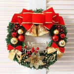 AcserGery Weihnachtskranz mit Kugel, Schleife, Weihnachten Dekor – Bild 3