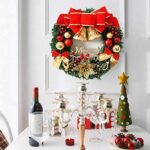 AcserGery Weihnachtskranz mit Kugel, Schleife, Weihnachten Dekor – Bild 2
