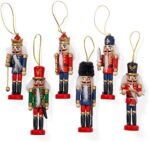 The Twiddlers 6 Traditionelle Weihnachts Nussknacker aus Holz, 13cm - Christbaumschmuck Weihnachtsschmuck – Bild 5