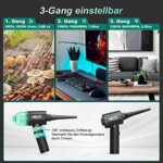 2 in 1 Staubgebläse und Druckluftspray, MECO ELEVERDE 90000U/min Elektrische Staubgebläse, 12Kpa Kabellos Tastatur Reinigung für Laptop, Sofa, 3-Gang Air Duster Luftdruckspray, Typ-C-Schnellladung – Bild 6
