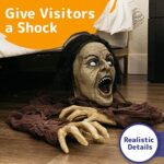 PREXTEX Zombie Halloween Dekoration - Aus der Erde Steigender Zombie zur Garten Dekoration für die Beste Outdoor Indoor Halloween Dekoration, Haustür Deko – Bild 3