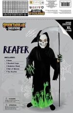 Spooktacular Creations Sensenmann Grim Reaper Kinderkostüm, Deluxe Glow in The Dark Phantom Kinder Kostüm – Bild 8