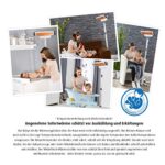 reer Wickeltischstrahler FeelWell 2in1, Standheizstrahler und Wandmontage, 2 Heizstufen, Timer, Kippsicherung, geprüft nach Medizinstandard – Bild 2
