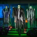Joyin Hängende Halloween-Dekoration, Skelett, Geist, Sensenmann, 3 Stück – Bild 6
