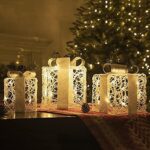 DELICHTER LED Weihnachtsdeko, 3PK Boxen weiss Acryl Weihnachten Boxen Lichter für Innen Aussen beim Tannenbaum – Bild 8