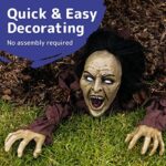 PREXTEX Zombie Halloween Dekoration - Aus der Erde Steigender Zombie zur Garten Dekoration für die Beste Outdoor Indoor Halloween Dekoration, Haustür Deko – Bild 4