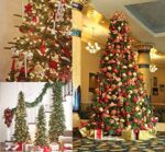 ilauke 100 Weihnachtskugeln Christbaumkugeln Set changierend glänzend glitzernd matt Christbaumschmuck bis Ø 6 cm -Baumschmuck Kunststoff Weihnachten Deko Anhänger – Bild 9