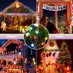 NEXIN 25M Weihnachts-Lichterkette Bunt, 200 LED mit Musik & 8 Modi, Wasserdicht für Garten & Party