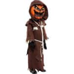Spooktacular Creations Gruseliges Vogelscheuche Kürbis Bobble Kopf Kostüm mit Kürbis Halloween Maske für Kinder Rollenspiele – Bild 2