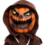 Spooktacular Creations Gruseliges Vogelscheuche Kürbis Bobble Kopf Kostüm mit Kürbis Halloween Maske für Kinder Rollenspiele – Bild 4