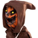 Spooktacular Creations Gruseliges Vogelscheuche Kürbis Bobble Kopf Kostüm mit Kürbis Halloween Maske für Kinder Rollenspiele – Bild 5