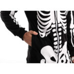 Spooktacular Creations Halloween Skelett Unisex Onesie Pyjama für Erwachsene, Halloween Tier Plüsch Einteile Jumpsuit Schlafanzug Kostuem Cosplay – Bild 5