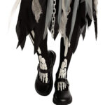 Spooktacular Creations Sensenmann Mädchen Kostüm Glühen im Dunkeln für Halloween Dress Up Party – Bild 5