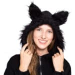 Spooktacular Creations Damen Schwarz Fledermaus Reissverschluss Hoodie Halloween Kostüm für Erwachsene – Bild 5