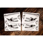 Tattoocrew 2 x Halloween Tattoos Totenkopf Skull zum Aufkleben für das Gesicht – Bild 3