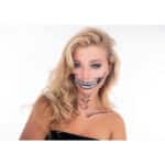Tattoocrew 2 x Halloween Tattoos Totenkopf Skull zum Aufkleben für das Gesicht – Bild 6