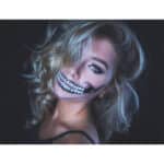 Tattoocrew 2 x Halloween Tattoos Totenkopf Skull zum Aufkleben für das Gesicht – Bild 7