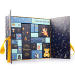 Esportic Adventskalender zum Befüllen, 24 Bunte Schachteln zum Aufstellen und zum Befüllen, wiederverwendbar, Kinder & Erwachsene, Weihnachtskalender, 33,00 x 30,50 x 8,50cm