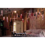 Halloween Deko Horror Dekoration Set Accessoires Party Girlande Gruselig Zubehör Outdoor Aussen Garten Waffen Banner Türdeko Fenster Artikel Aussen Sachen Wanddeko Haus Wohnung Hängedeko Decoration – Bild 3
