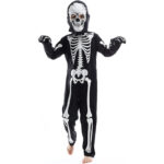 Sincere Party Skelett-Kostüm für Kinder Glow in the Dark Skelett-Halloween-Kostüme für Jungen und Mädchen – Bild 5