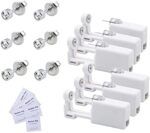 Voarge 6 Stück Ohrlochstechpistole, Einweg-Steril-Sicherheits-Ohrnasen-Piercing-Pistolen-Kit Schmerzfreies Selbst-Piercing-Werkzeug mit Ohrstecker-Asepsis-Pierce-Zubehör