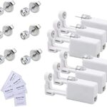 Voarge 6 Stück Ohrlochstechpistole, Einweg-Steril-Sicherheits-Ohrnasen-Piercing-Pistolen-Kit Schmerzfreies Selbst-Piercing-Werkzeug mit Ohrstecker-Asepsis-Pierce-Zubehör