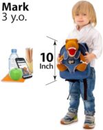 Naturally KIDS Kleiner Rucksack – Spielzeug ab 3 4 5 6 Jahre Jungen Mädchen – Geschenk junge 3 Jahre – Plüschtier Figuren – Bild 6