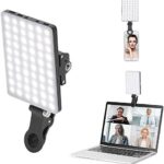 Newmowa 60 LED Videolicht, 3200-5600K 3 Lichtmodi und Helligkeit 10-stufiges dimmbares CRI95 + High Power Panel-Licht, eingebauten Akkus für Phone, iPhone, Android, iPad, Laptop