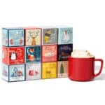 Thoughtfully Gourmet, Weihnachts-Kakao Geschenkset, leckere Geschmacksrichtungen mit Cookie Butter, Kürbiskuchen und mehr, 12 Stück