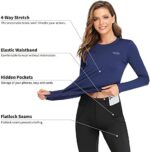 AMGUTEN Thermounterwäsche Damen Winter Skiunterwäsche Set Ski Thermo Unterwäsche Funktionsunterwäsche Motorrad Warme Thermowäsche Atmungsaktiv Funktionswäsche für zu Hause Winterspor – Bild 2