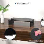 BONTEC Monitorständer, Unterbau Bildschirm, Ständer mit Handyhalter, ergonomischem Druckerständer mit Kabelführung für Laptop, Computer, Notebook, iMac, PC, 42CM – Bild 7