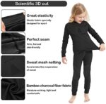 NOOYME Funktionsunterwäsche Kinder Skiunterwäsche Kinder Thermounterwäsche Kinder Atmungsaktiv & Hautfreundlich Sportunterwäsche Kinder Fussball, ExtraWarm – Bild 3