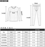 MOBIUSPHY Thermounterwäsche Herren, Funktionsunterwäsche Skiunterwäsche Winter Thermowäsche Set Warm Weich Funktionswäsche atmungsaktiv Thermo Unterwäsche Thermounterhemd Thermounterhose für Männer – Bild 6
