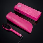 ghd glide pink Hot Brush, Glättbürste mit Keramikheiztechnologie und Ionisator, Orchid Pink, Limited Edition – Bild 3