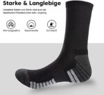 Tmani Thermosocken Herren Damen Socken 39-42 43-46 Warme Wintersocken Atmungsaktive Feuchtigkeitsableitende Gepolstert Antiblasen Polsterung Wandersocken 35-38 47-50 Arbeitssocken Sportsocken – Bild 3