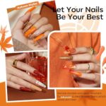 modelones Nail Tips and Glue Gel Kit, 500 Stück Nageltips Nagelkleber, Mini Uv Lampe für Gelnägel, Gel Nail X Extension Set Kleber Gel Nail Kit, Nagelverlängerung Nail Art Geschenke – Bild 5