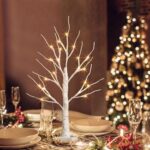 EAMBRITE Lichterbaum Lichterzweige für Innen 24 Warmweiss LEDs Bäumchen Birken Dekozweige Batteriebetrieb Weihnachtsdeko für Zuhause Party Geburtstag Hochzeit Innendekoration (60cm/2ft) – Bild 2