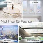 rabbitgoo Fensterfolie Blickdicht Selbsthaftende, Sichtschutzfolie Fenster Bunt, 3D Regenbogen Folie Fenster 44.5x200cm Statisch Haftend ohne Klebstoff Anti UV Sonnenschutz für Büro Wohnzimmer – Bild 7