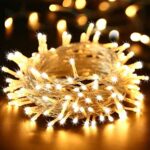 BrizLabs LED Lichterkette Innen Strombetrieben Weihnachtsbeleuchtung 8 Modi EU Stecker Weihnachten Lichter Wasserdicht für Aussen Innen Zimmer Hochzeit Party Baum Garten Halloween Deko