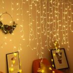 UISEBRT LED Lichterkette Lichtervorhang 10-15m für Aussen Innen - 400-600 LEDs Warmweis Lichterkettenvorhang mit 8 Modi, IP44 Wasserfest für Weihnachten Halloween Party Garten – Bild 8