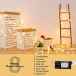 BrizLabs LED Lichterkette Innen Strombetrieben Weihnachtsbeleuchtung 8 Modi EU Stecker Weihnachten Lichter Wasserdicht für Aussen Innen Zimmer Hochzeit Party Baum Garten Halloween Deko – Bild 4