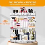Make Up Organizer 360 Grad drehbar Kosmetik Organizers, 7 Verstellbare Ebenen Grosse Kapazität Makeup Organizers transparent und Aufbewahrung – Bild 6