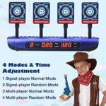 Dreamy Cubby Zielscheibe für Nerf Pistole, Schaumstoff Blaster Sets,4 Spielmodi & 4 Ziele Elektronische Wertung Automatisch Zurücksetzen Digitale Spielzeug für 6 7 8 9 10 Jahre Kinder Ostergeschenkes – Bild 3